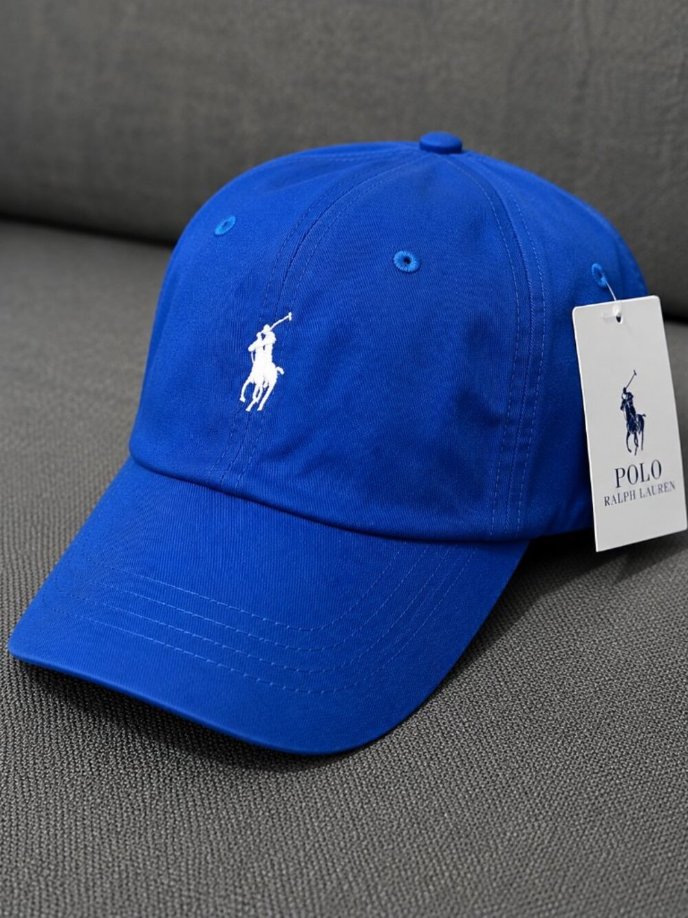 Polo Ralph Lauren Classic Baseball Cap Royal Blue Adjustable Cotton Hat